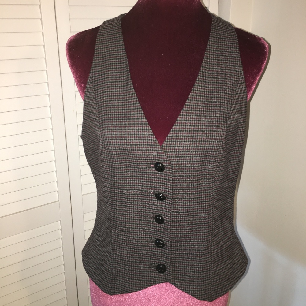 NINE WEST Suit Separates Hounds-tooth Vest